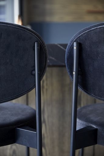 Series 430 Bar Stool Bar stool 75 cm BLACK / REMIX 123 Verpan SINGLE PIECES