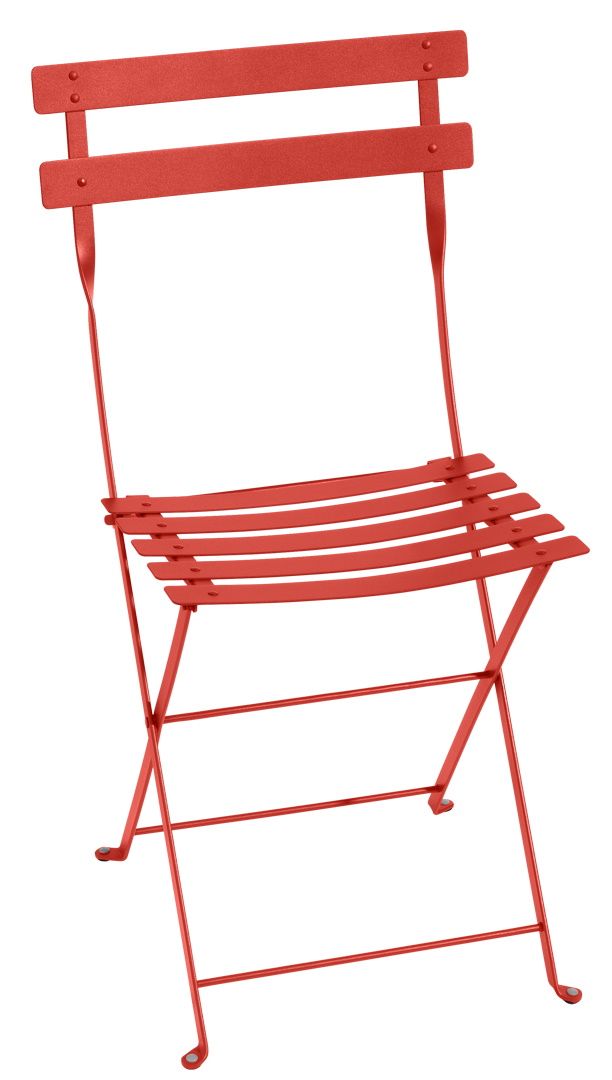 Bistro Outdoor Metal Chair Garden chair Fermob Poppy red Bistro Outdoor Metal Chair Garden chair Fermob Poppy red