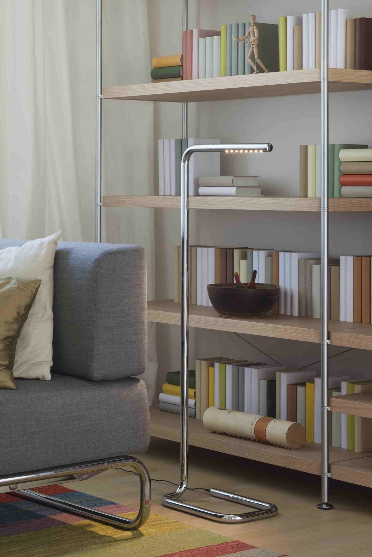 Lum LED 125 Floor lamp Thonet Chrome