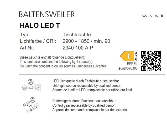 HALO LED T Table Lamp Baltensweiler