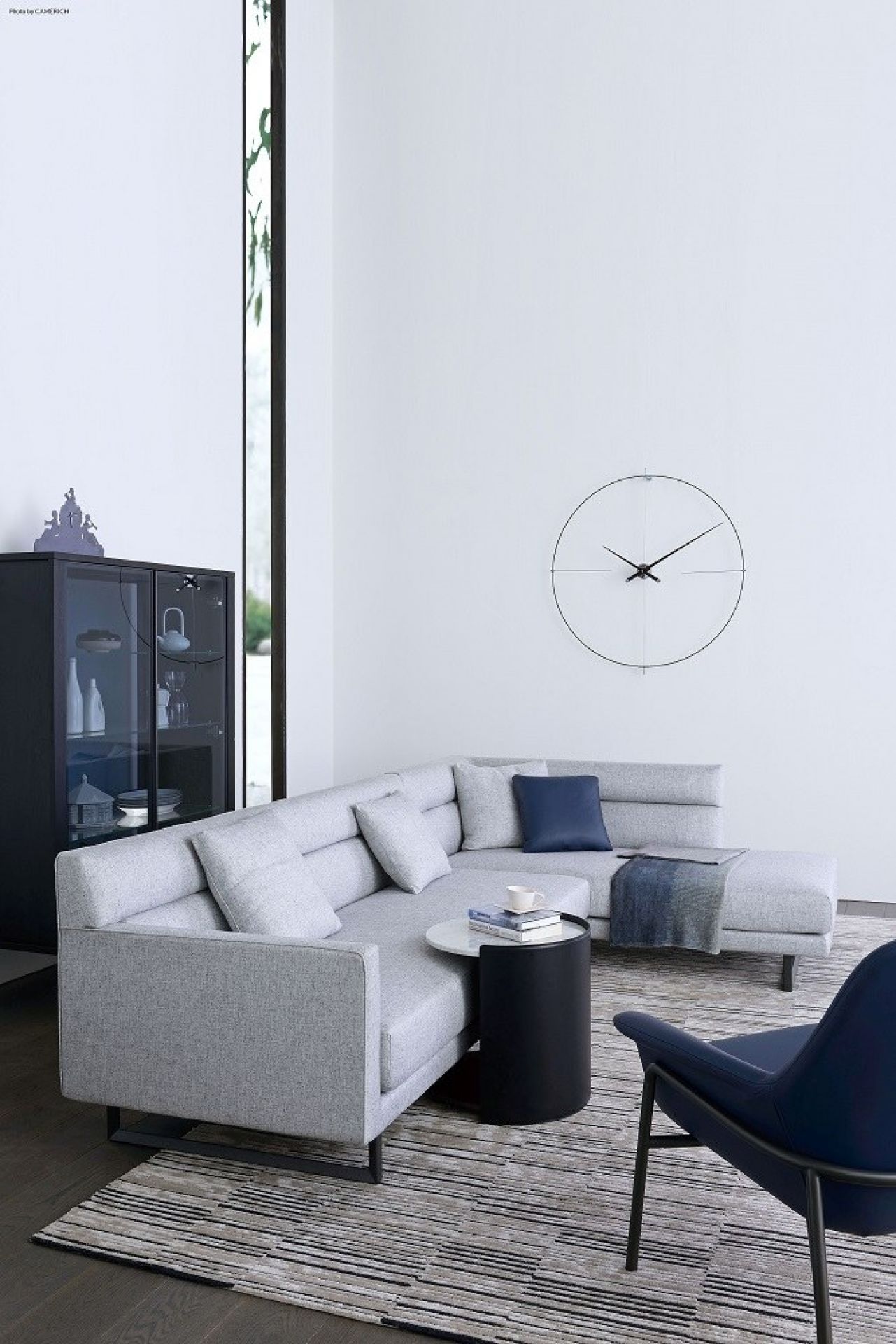 Bilbao N/ L Wall Clock nomon Black-White