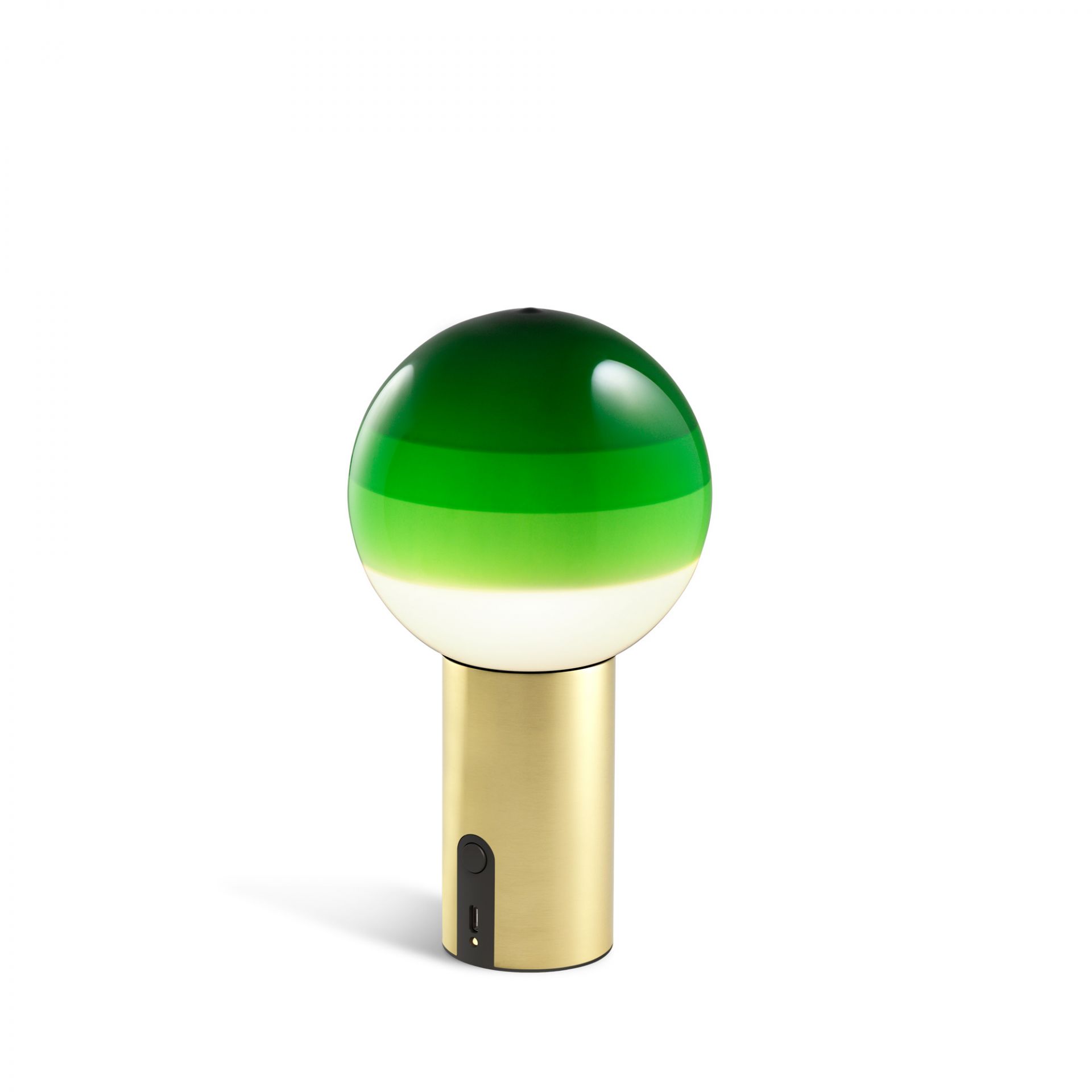 Dipping Light Portable Battery Light Marset Green - Brass