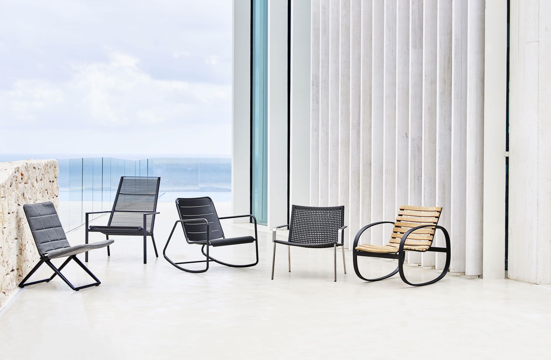 Parc Rocking Chair Cane-Line