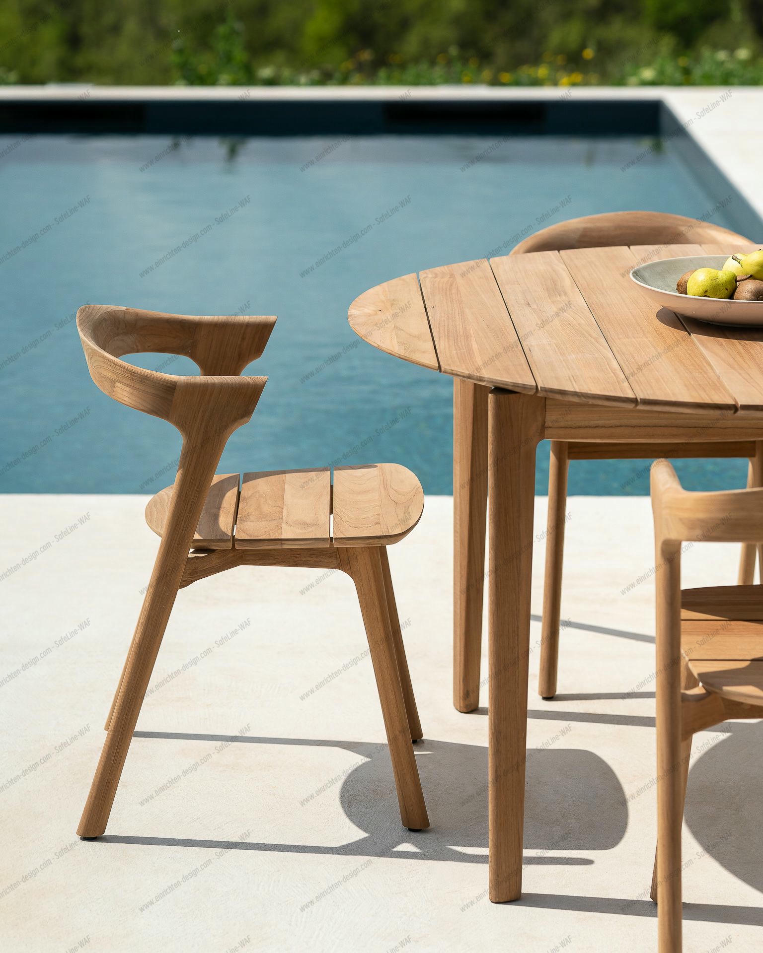 Bok Outdoor Table Round - Teak Ethnicraft