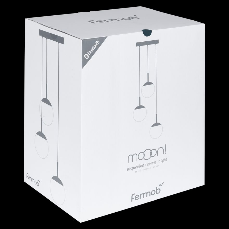 Mooon Triple Suspension Ø 15 cm pendant light Fermob Mooon Triple Suspension Ø 15 cm pendant light Fermob