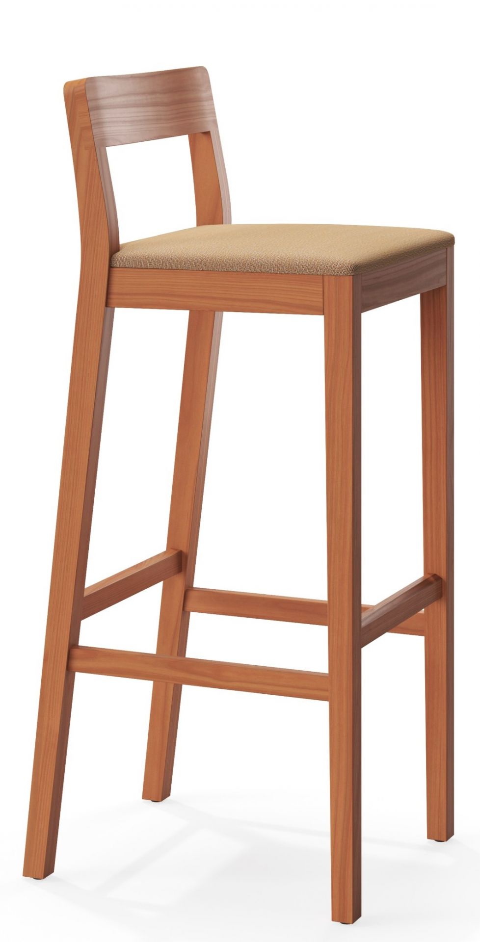 Sit Wood Bar Stool with Seat Cushion Zeitraum Sit Wood Bar Stool with Seat Cushion Zeitraum