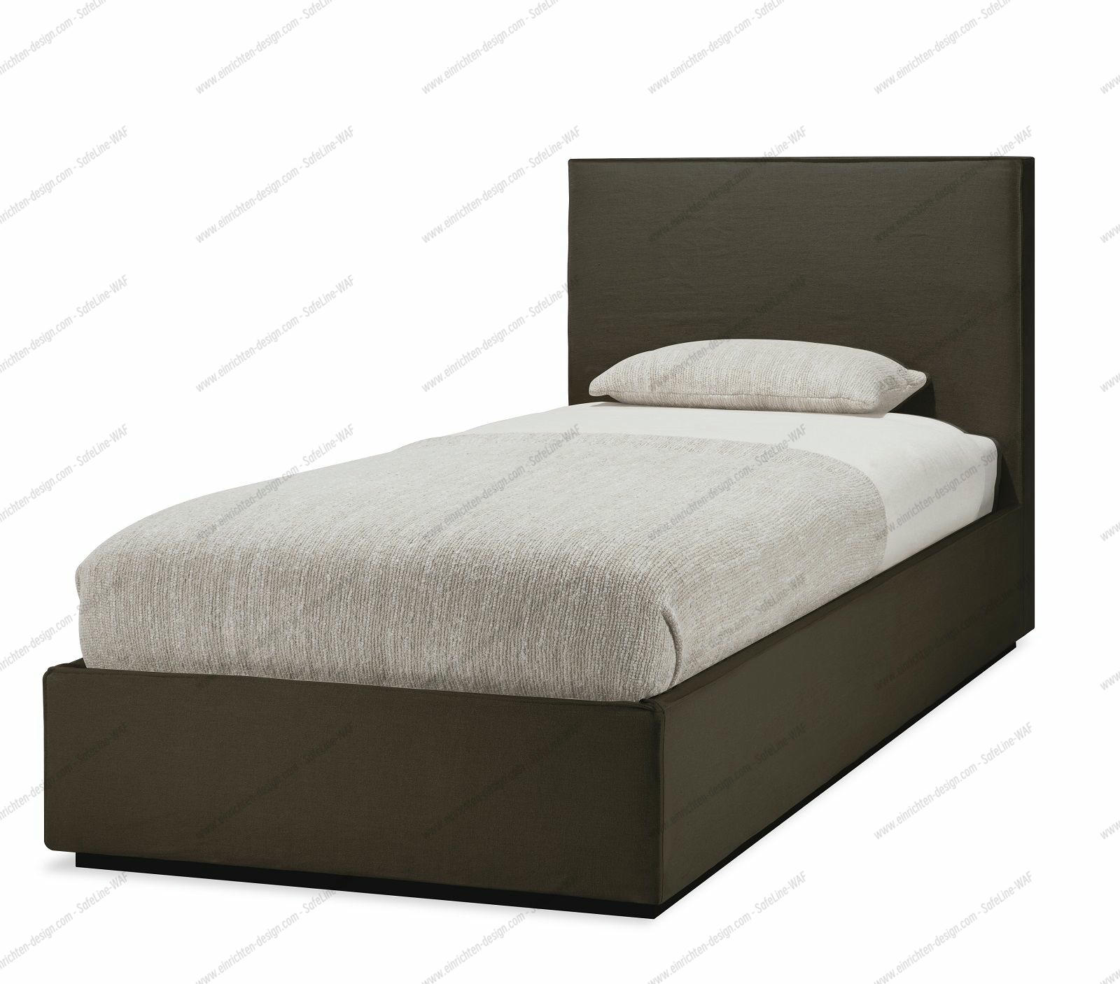 Revive Bed removable cover L 98 x W 214 cm Ethnicraft Grey Leinen