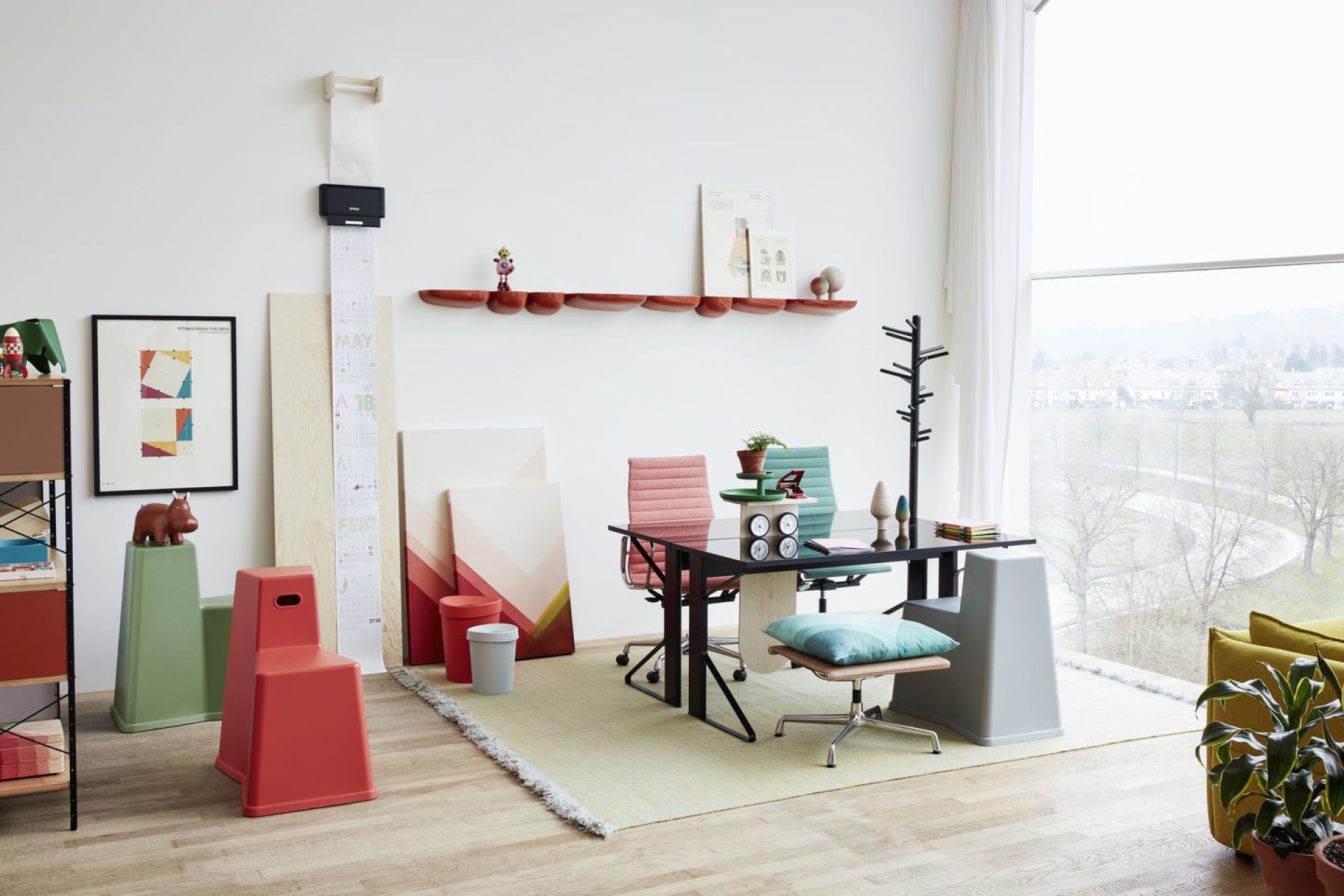 Corniches Wall board Medium Vitra Japanese red
