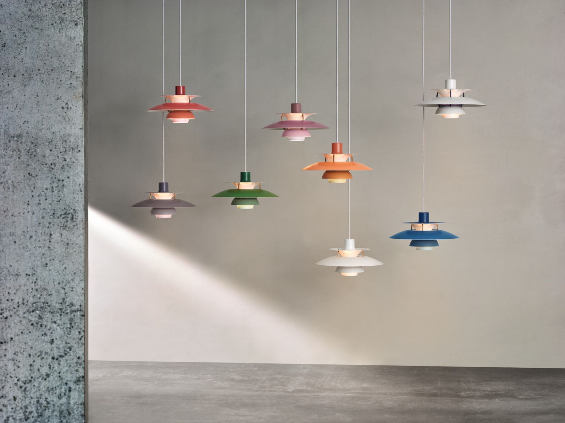 PH 5 Mini Pendelleuchte Louis Poulsen-Hues grau