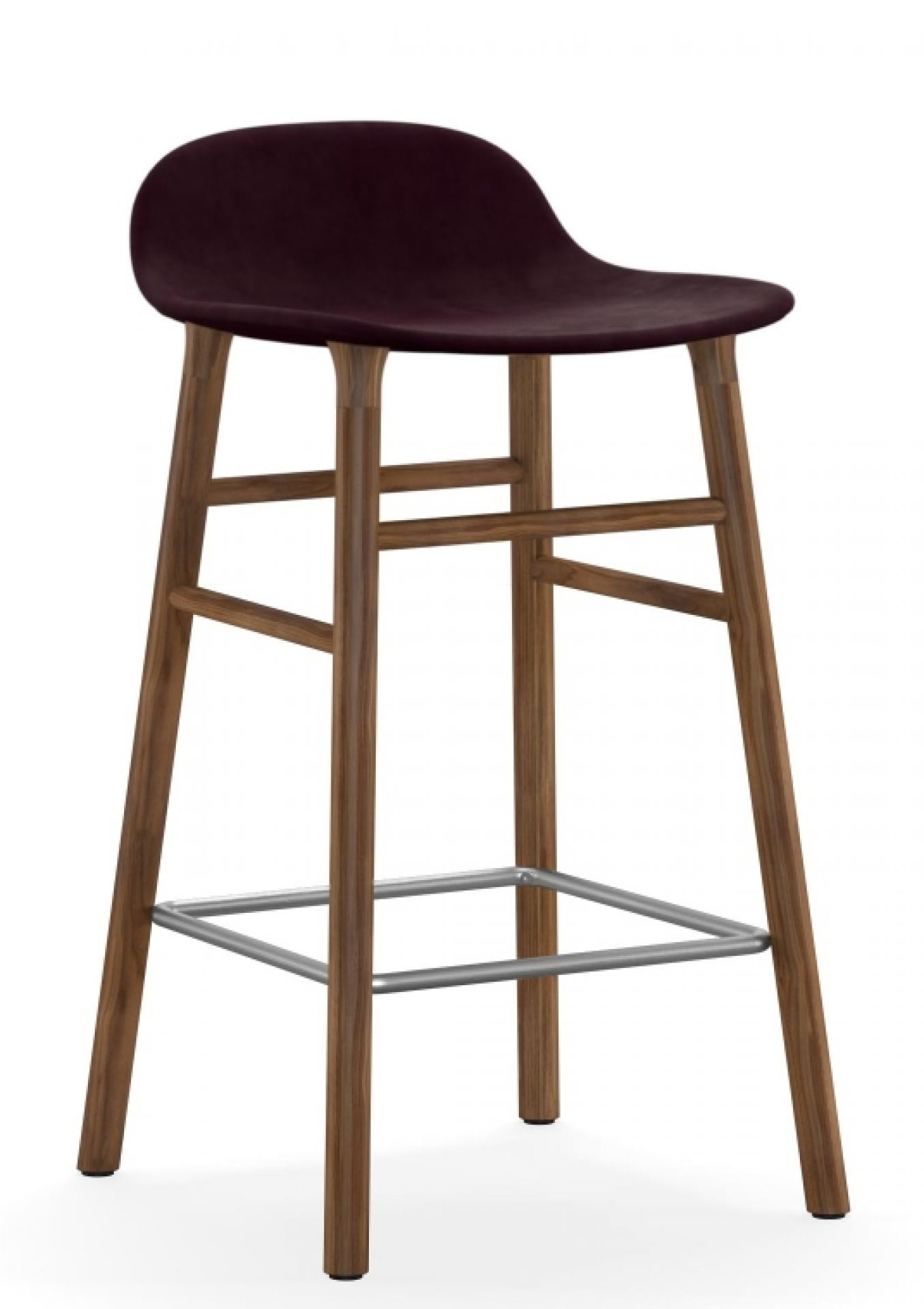 Form Barstool  H 75 cm Oak Upholstered Normann Copenhagen