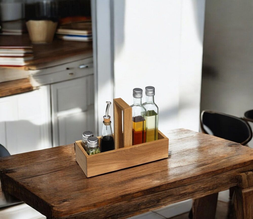 Table box for vinegar and oil Side by Side