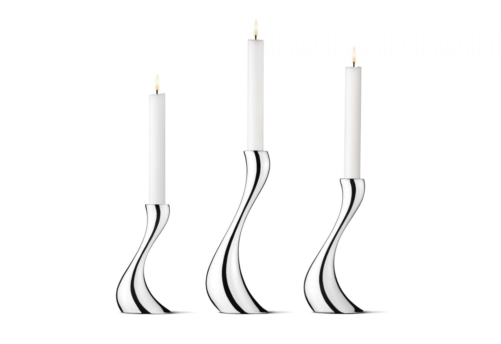 beskytte Fantastiske Fredag Cobra Candlesticks Set of 3 Georg Jensen | GEORG JENSEN 3586624