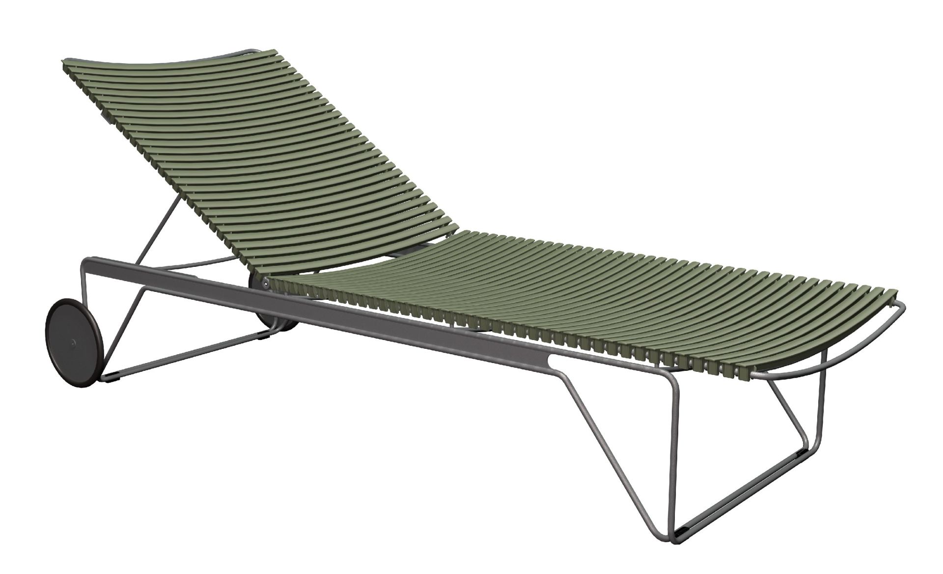 Click Adjustable Chaise Longue sun lounger Outdoor HOUE