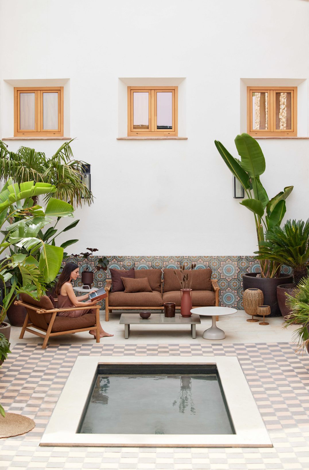 Sticks outdoor sofa incl. Cane-Line cushion