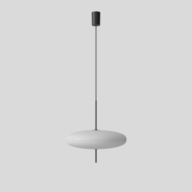 Model 2065 Suspension White Diffuser Black Hardware Black Cable Astep