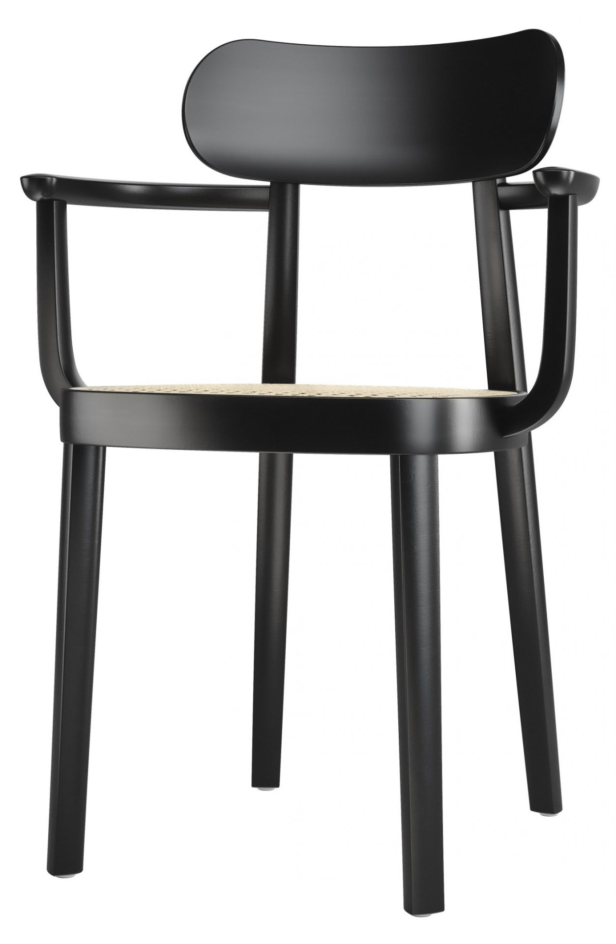 Wooden chair with Armrests 118F / 118 F Thonet