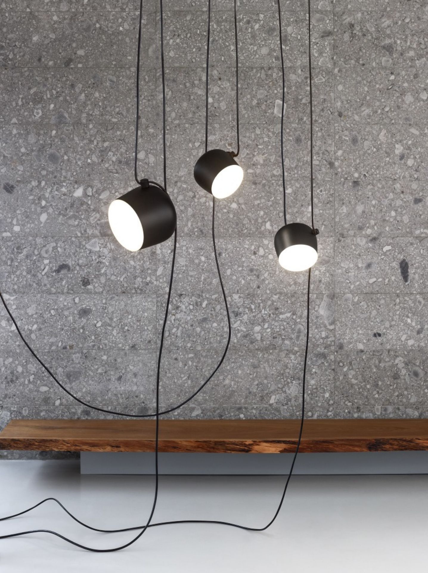 Aim 3-er Set Pendant light Black Flos SINGLE PIECES
