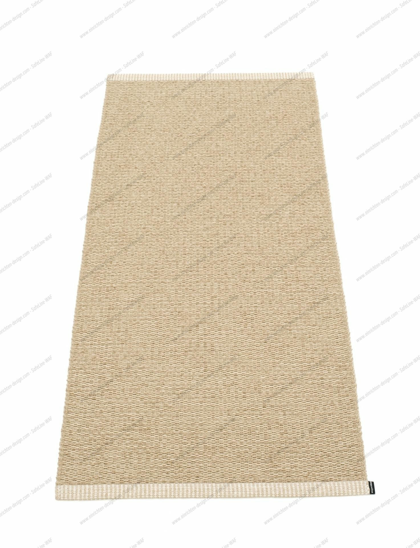 Mono Plastic Rug 60x250 Pappelina Beige