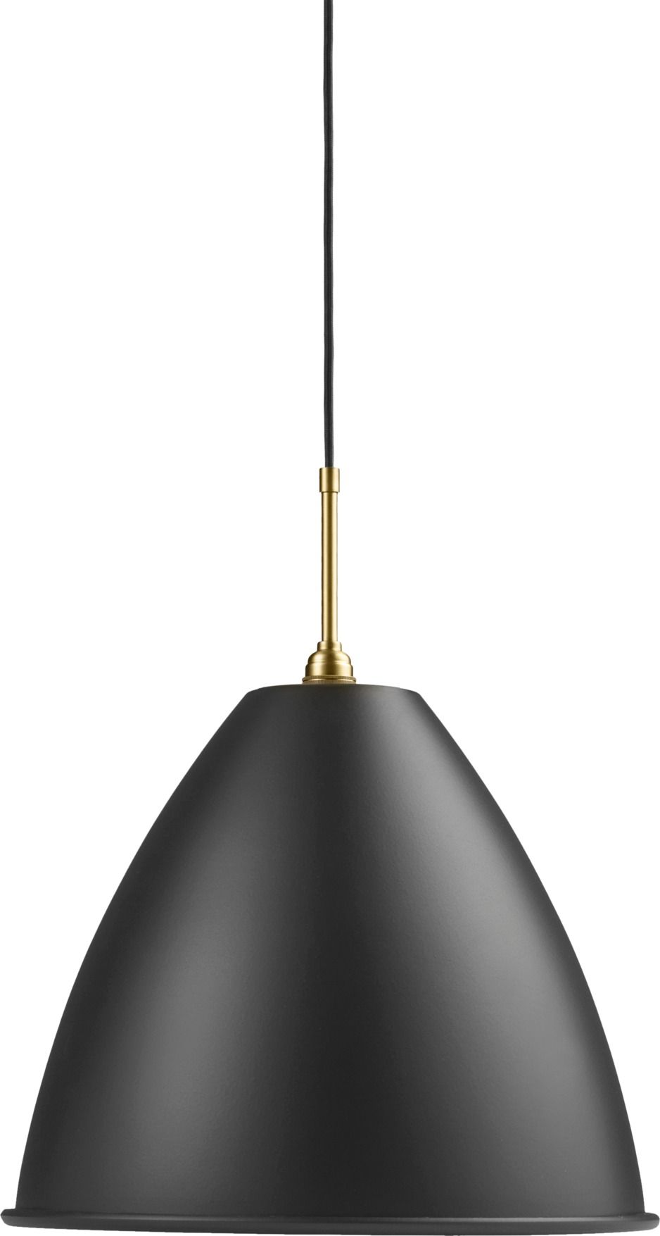 Bestlite BL 9 L pendant luminaire Black / Brass Gubi