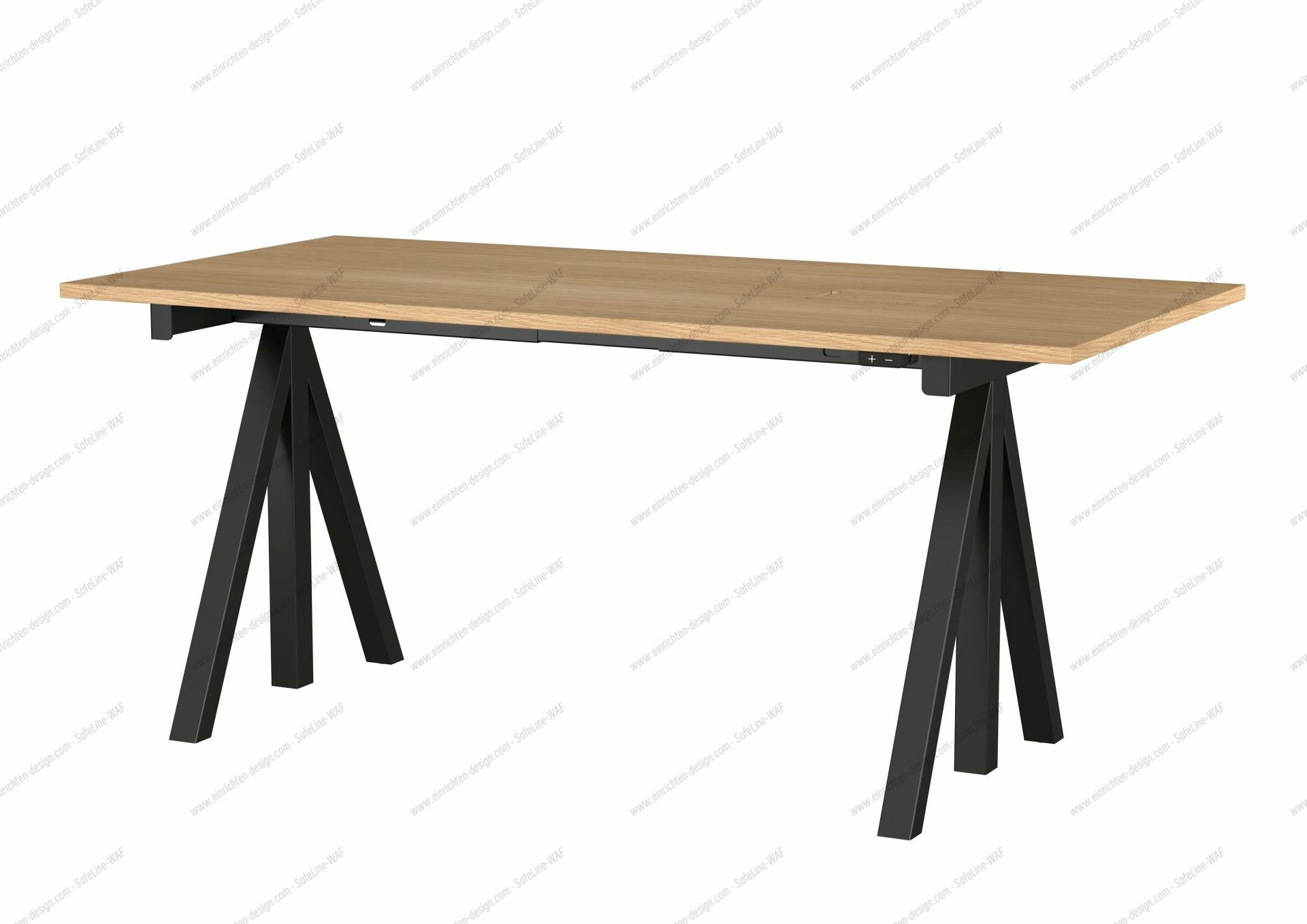 Works Desk Fix black Frame String Furniture