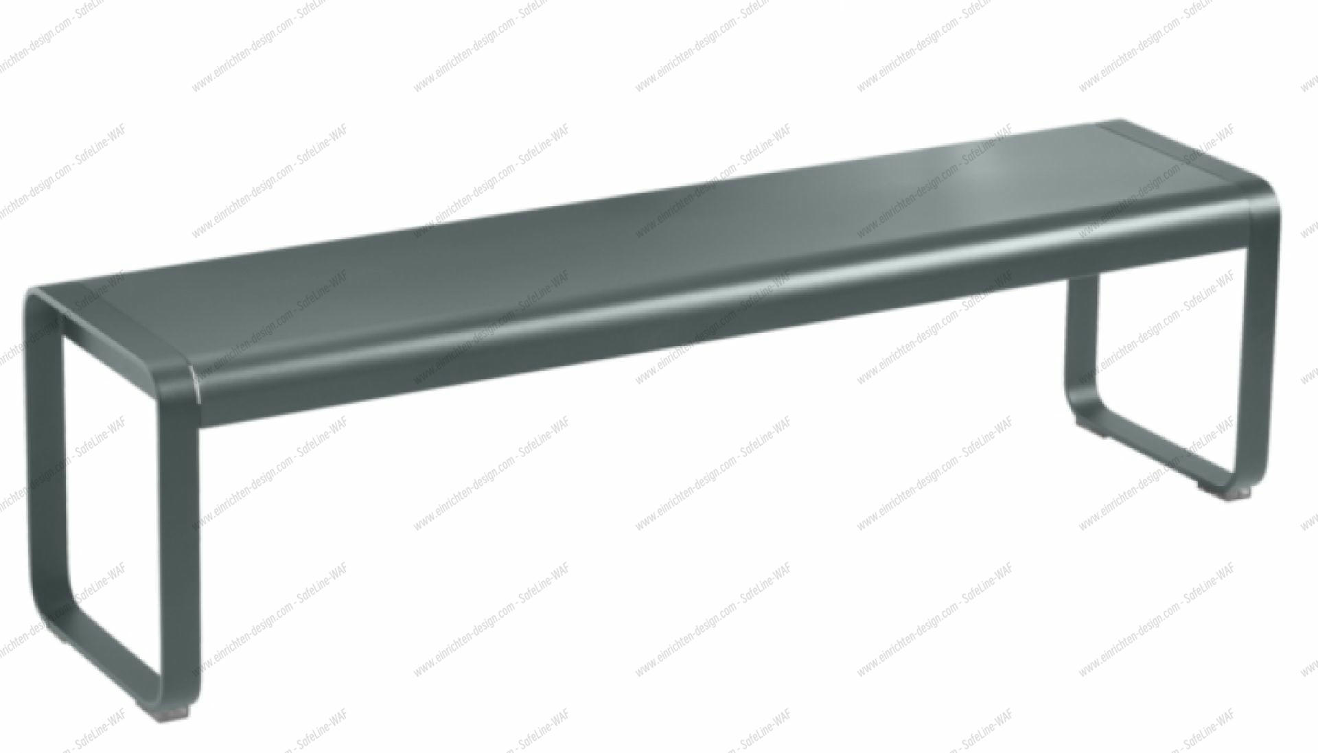 Bellevie Outdoor Bench Fermob Thunderstorm grey Bellevie Outdoor Bench Fermob Thunderstorm grey