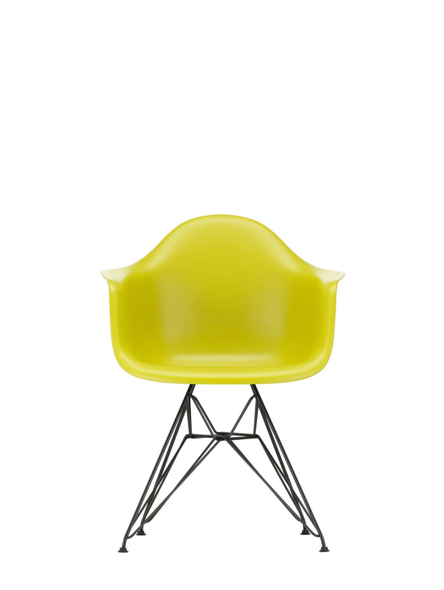 Eames Plastic Arm Chair DAR Chair Vitra Black - Sea blue