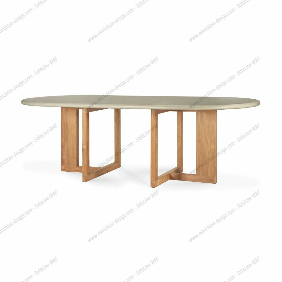 Trestle outdoor dining table Ethnicraft