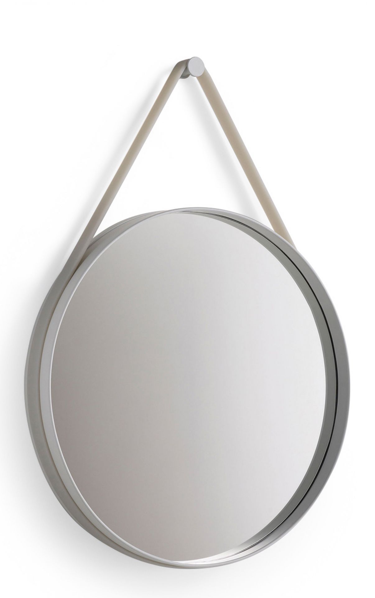 hart Insecten tellen slagader Strap Mirror Hay SINGLE PIECES | Grey | Ø 50 cm | HAY 500011