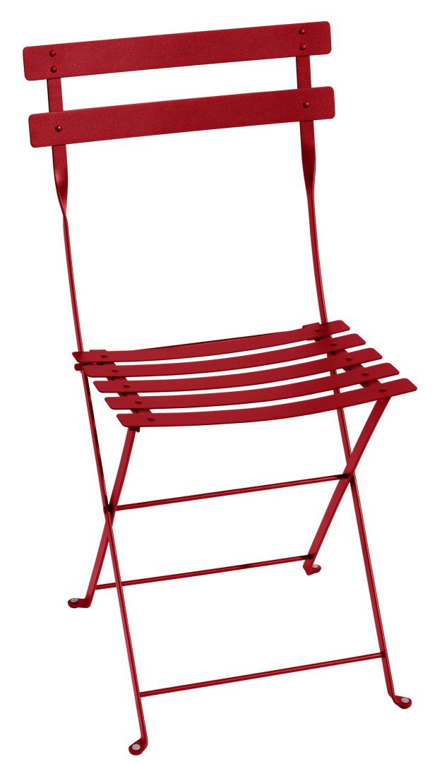 Bistro Outdoor Metal Chair Garden chair Fermob Poppy red Bistro Outdoor Metal Chair Garden chair Fermob Poppy red