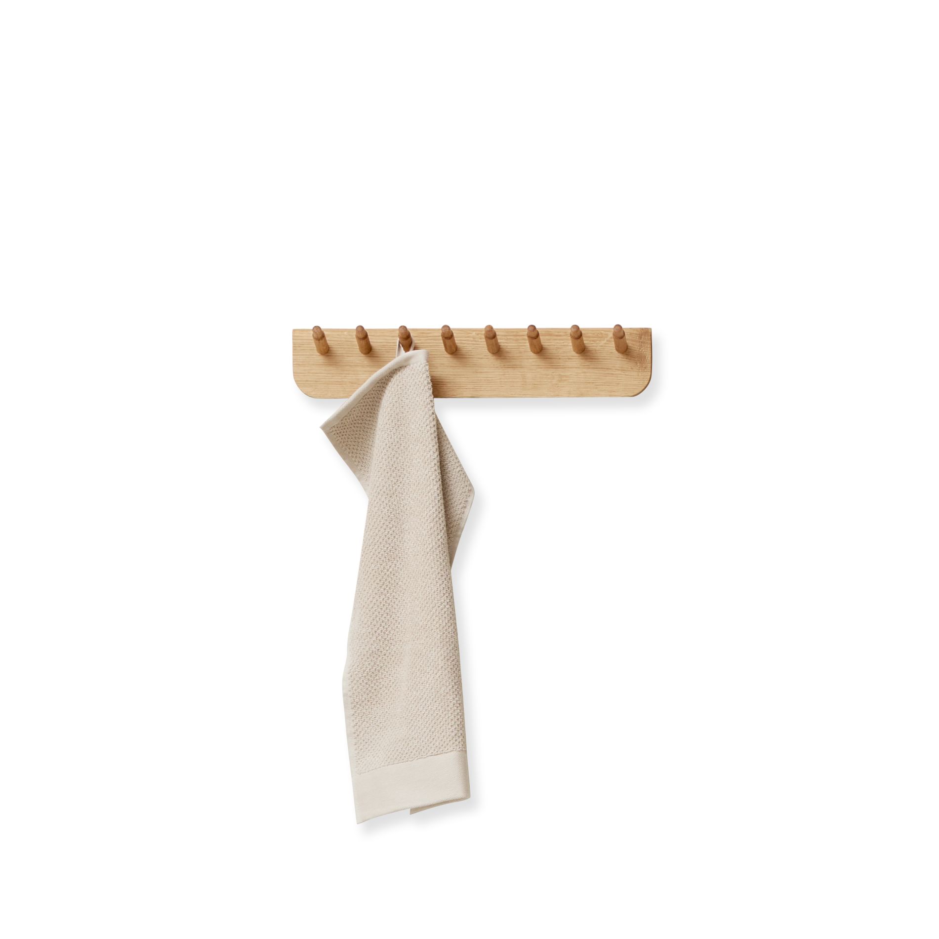Echo Coat Rail 40 Oak White Oiled Form & Refine