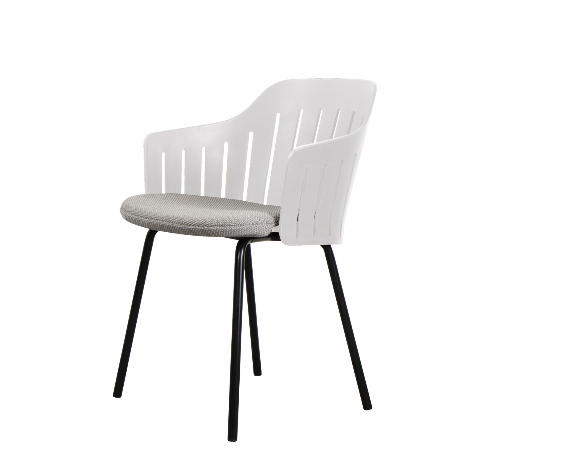 Choice Outdoor Chair Steel Frame 4 Legs White Cane-Line 