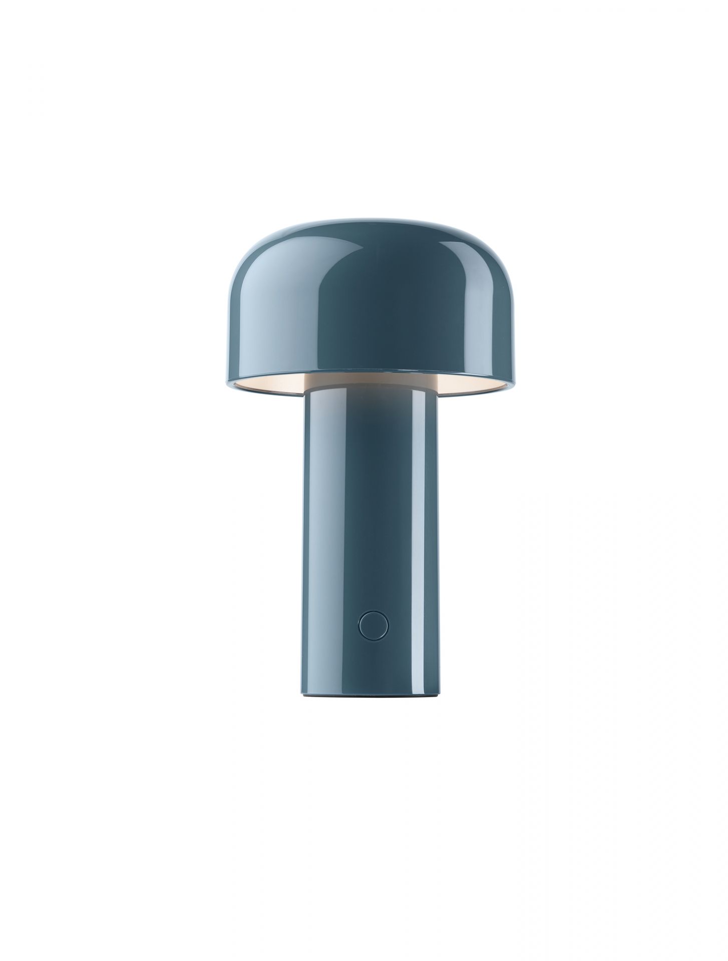 Bellhop Battery Tablelamp with USB cable Grey Blue Flos