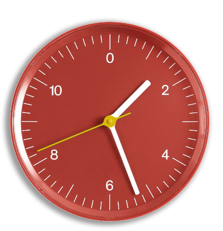 Wall Clock Wall Clock Hay Red