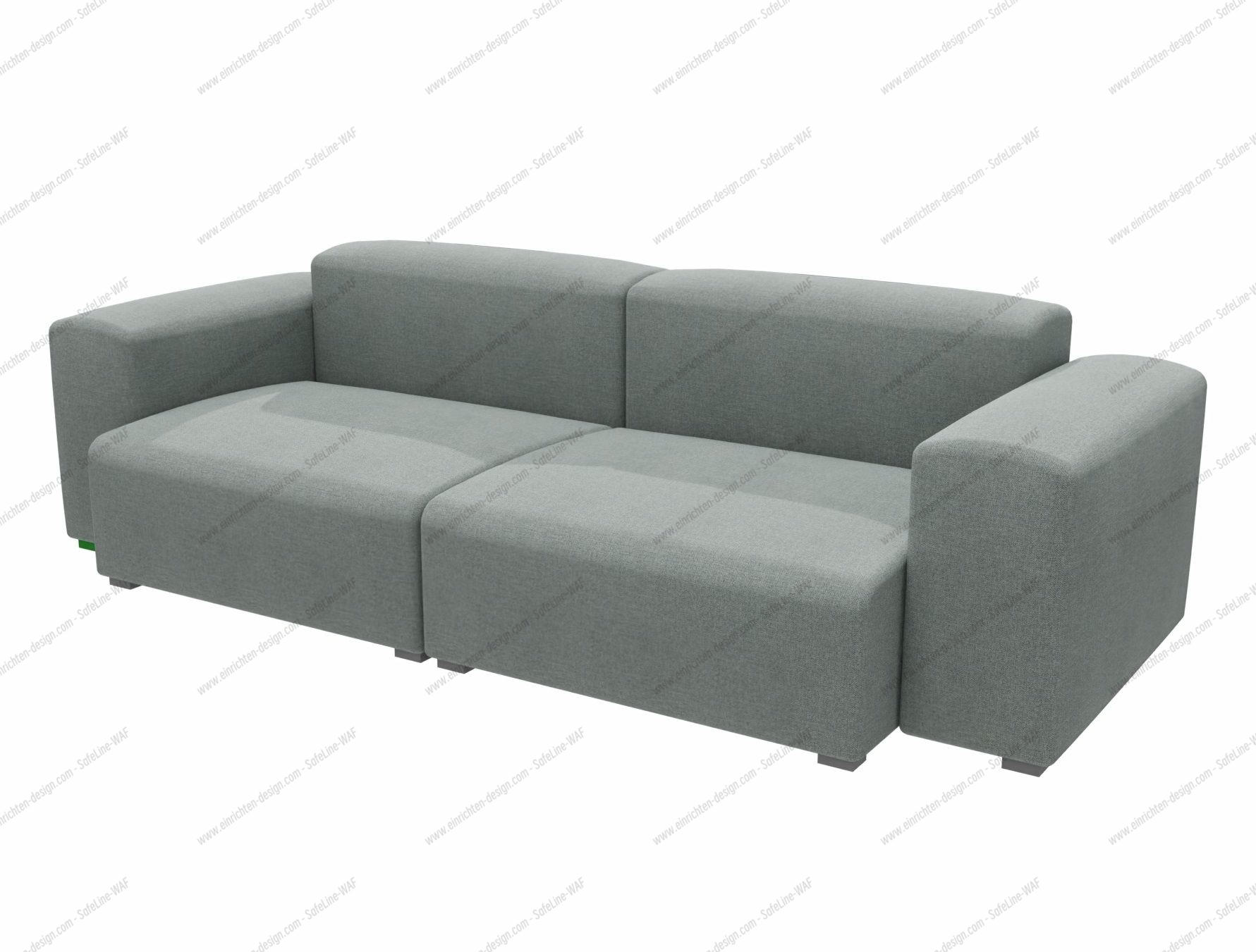 Graues Mags Soft Sofa mit niedrigen Armlehnen, ein modernes 2,5-Sitzer Sofa für Wohnzimmer.