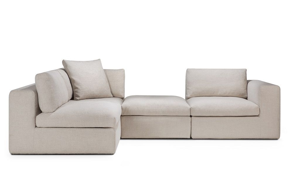 Mellow Sofa Left/Right Armrest Ivory Fabric Ethnicraft 