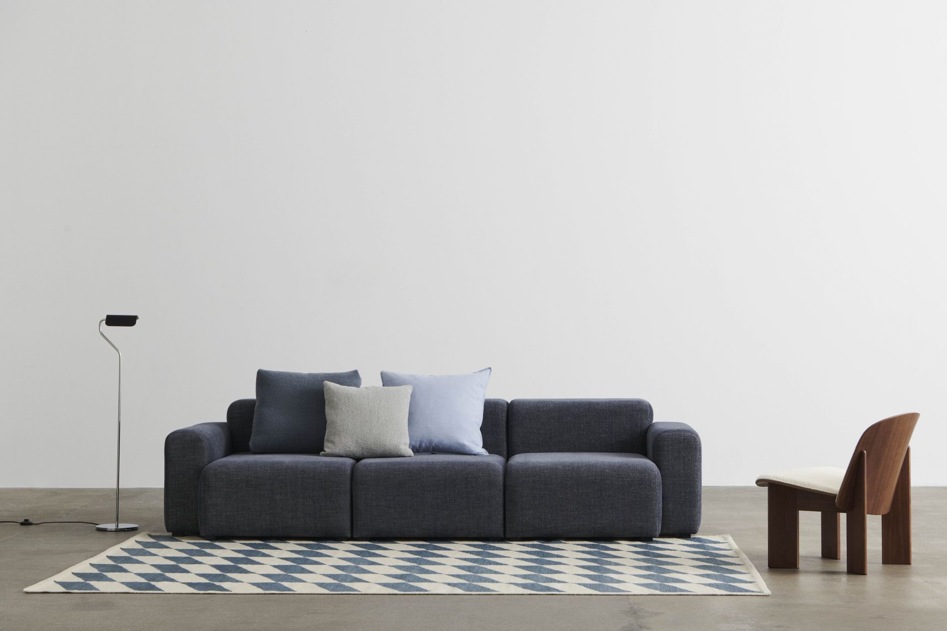 Mags Sofa 3-seater Combination 1 Low Armrest Hay