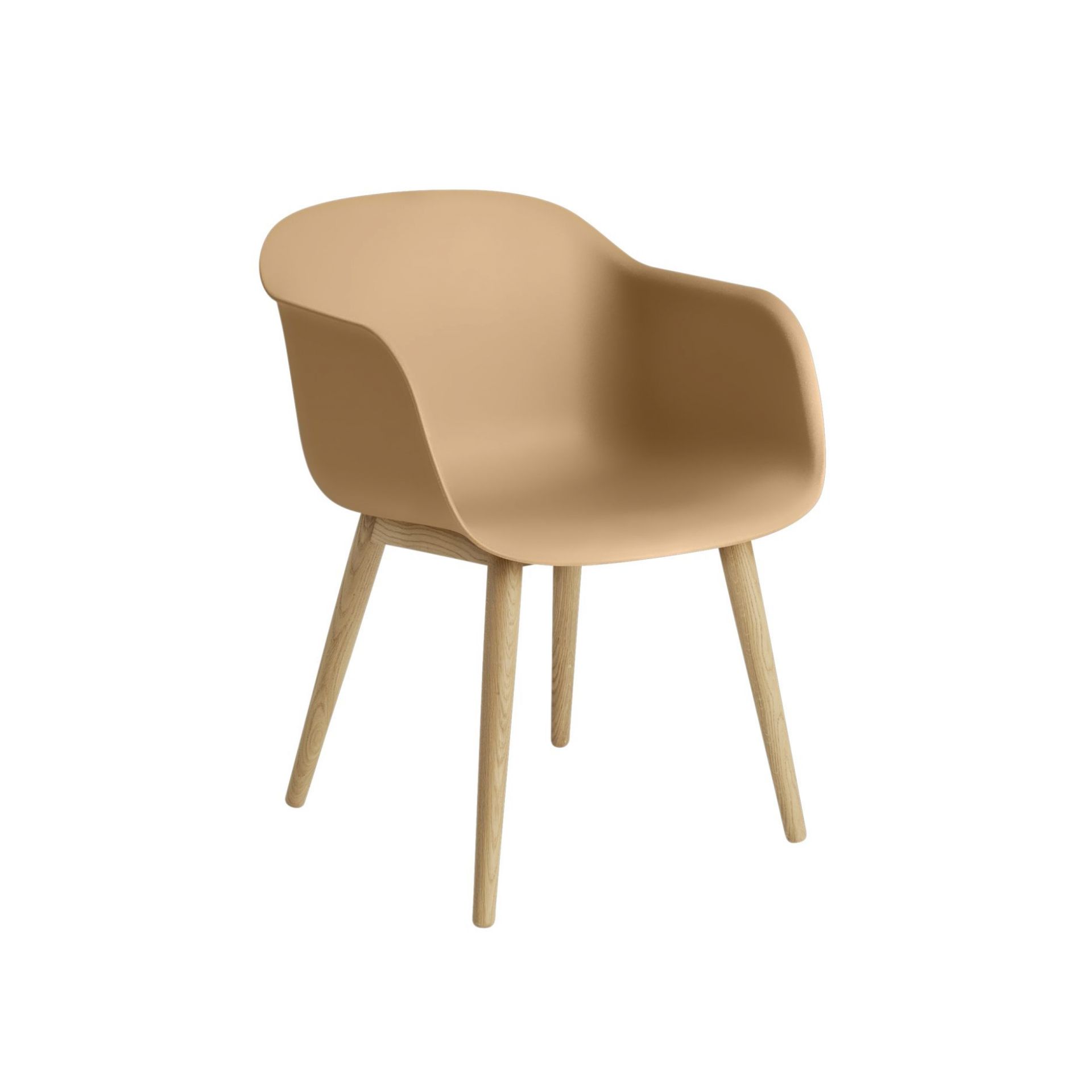 Fiber Armchair Wood Base Chair Muuto