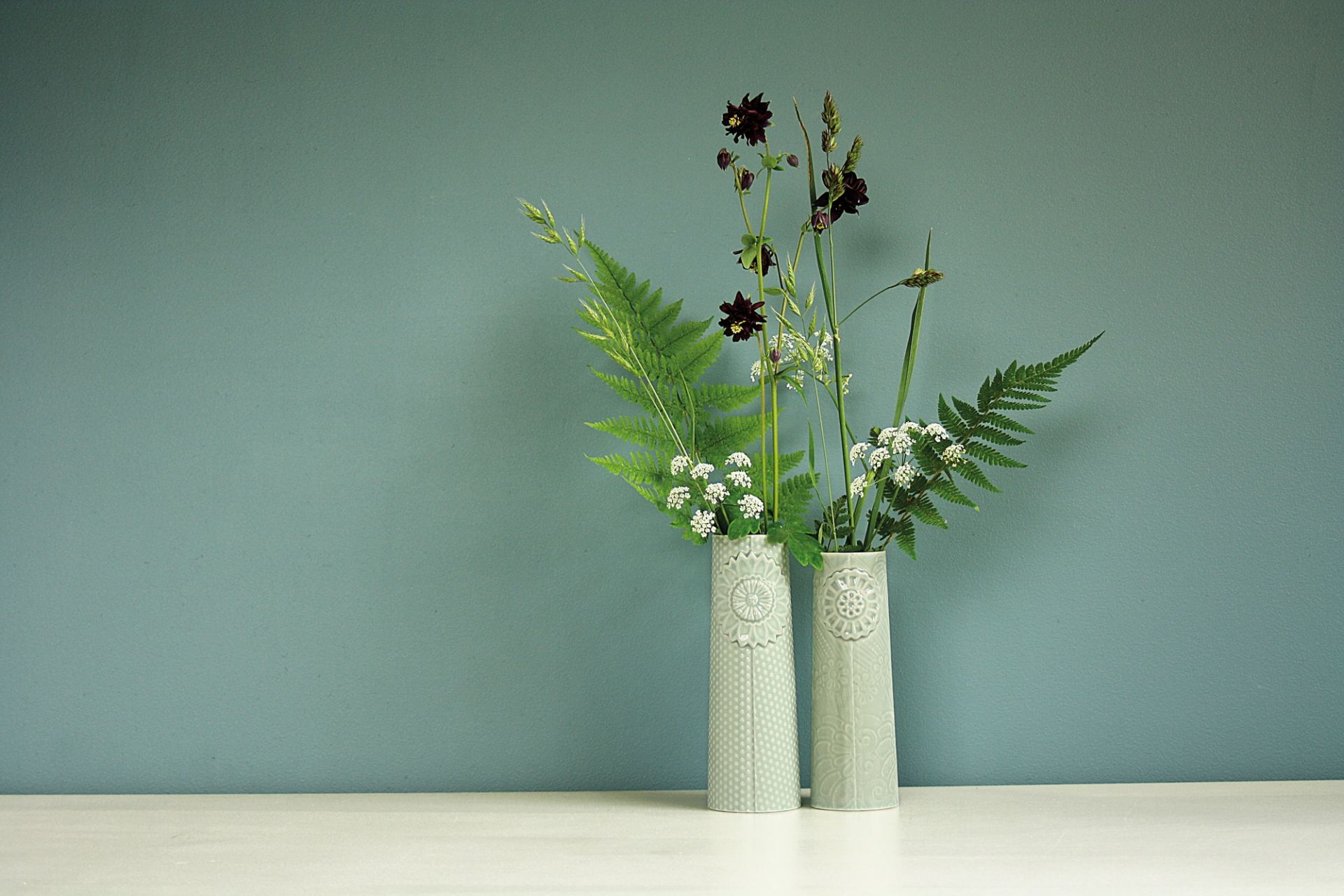 Pipanella Flower celadon vase small Dottir SINGLE PIECES