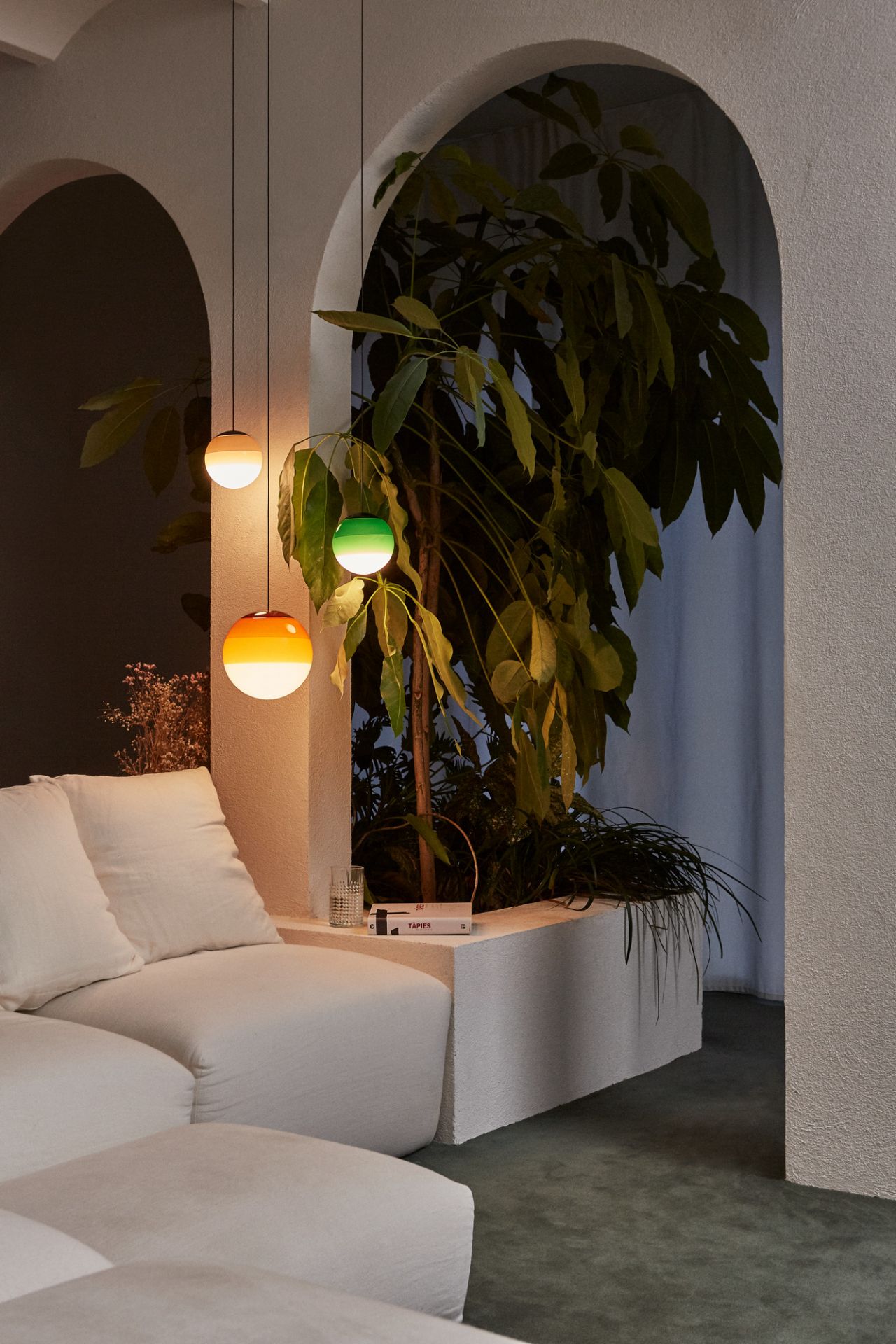Dipping Light 20 LED Pendant light Marset green
