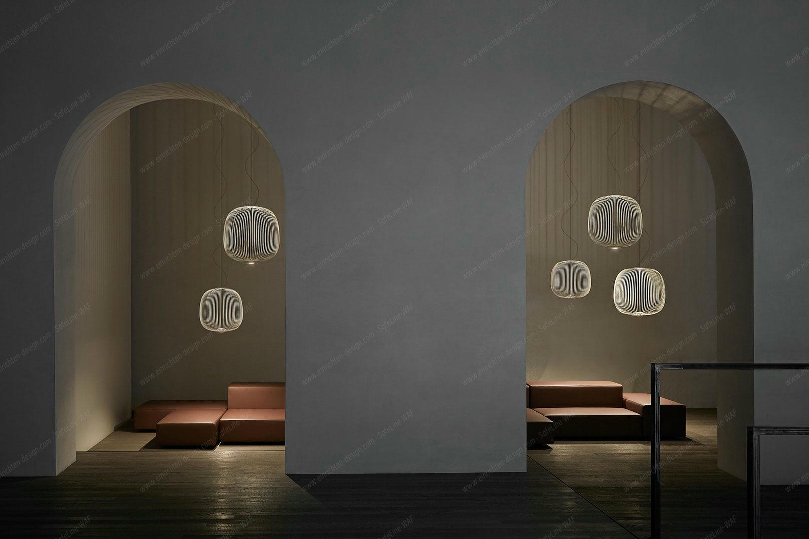 Spokes 2 piccola Pendant lamp white Foscarini