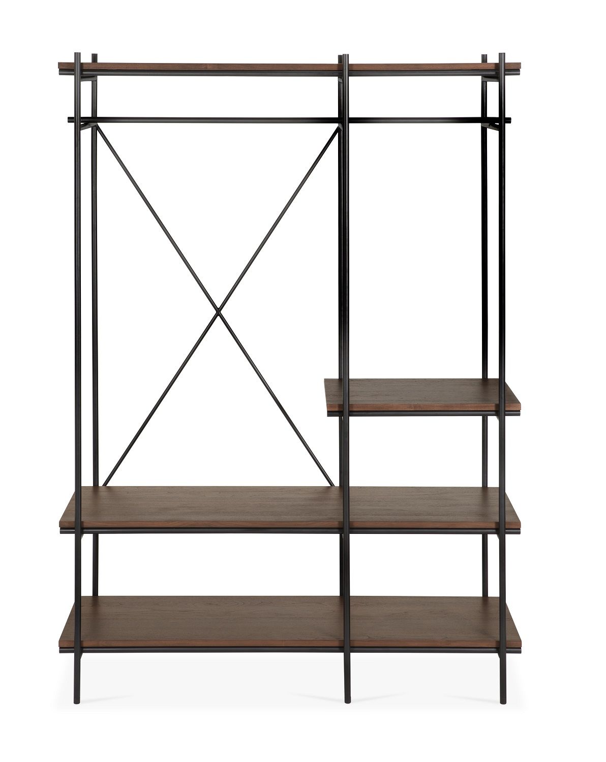 Oscar Hanging shelf with clothes rail Ethnicraft 