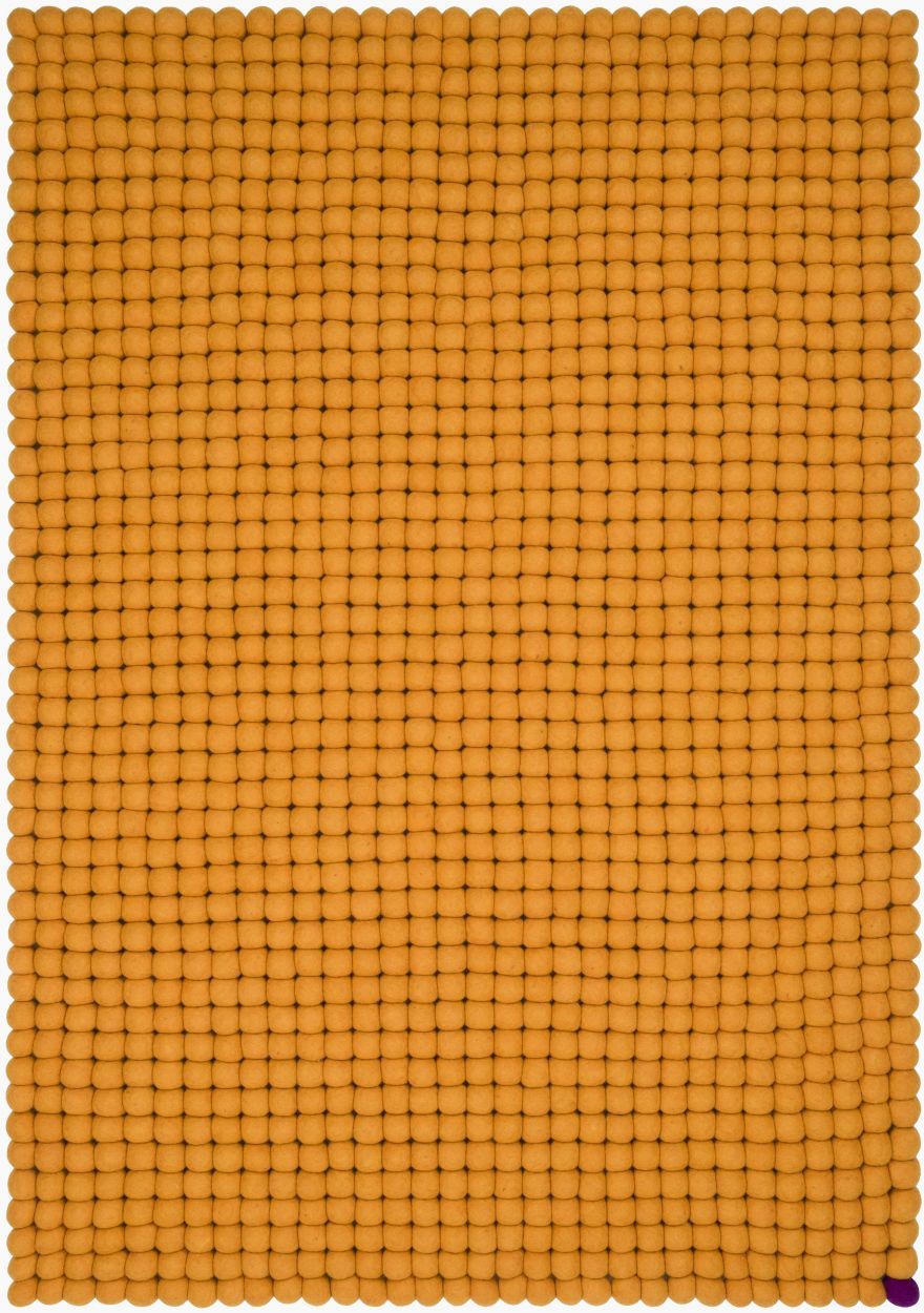 Big One Rectangular Felt carpet 200 x 300 cm myfelt Ochre yellow