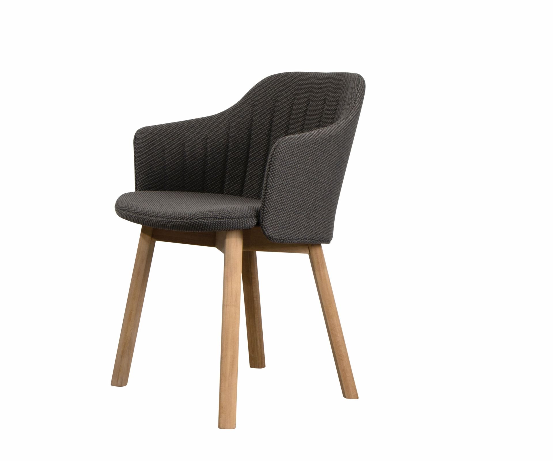 Choice Outdoor Chair Teak Frame 4 Legs Black Cane-Line