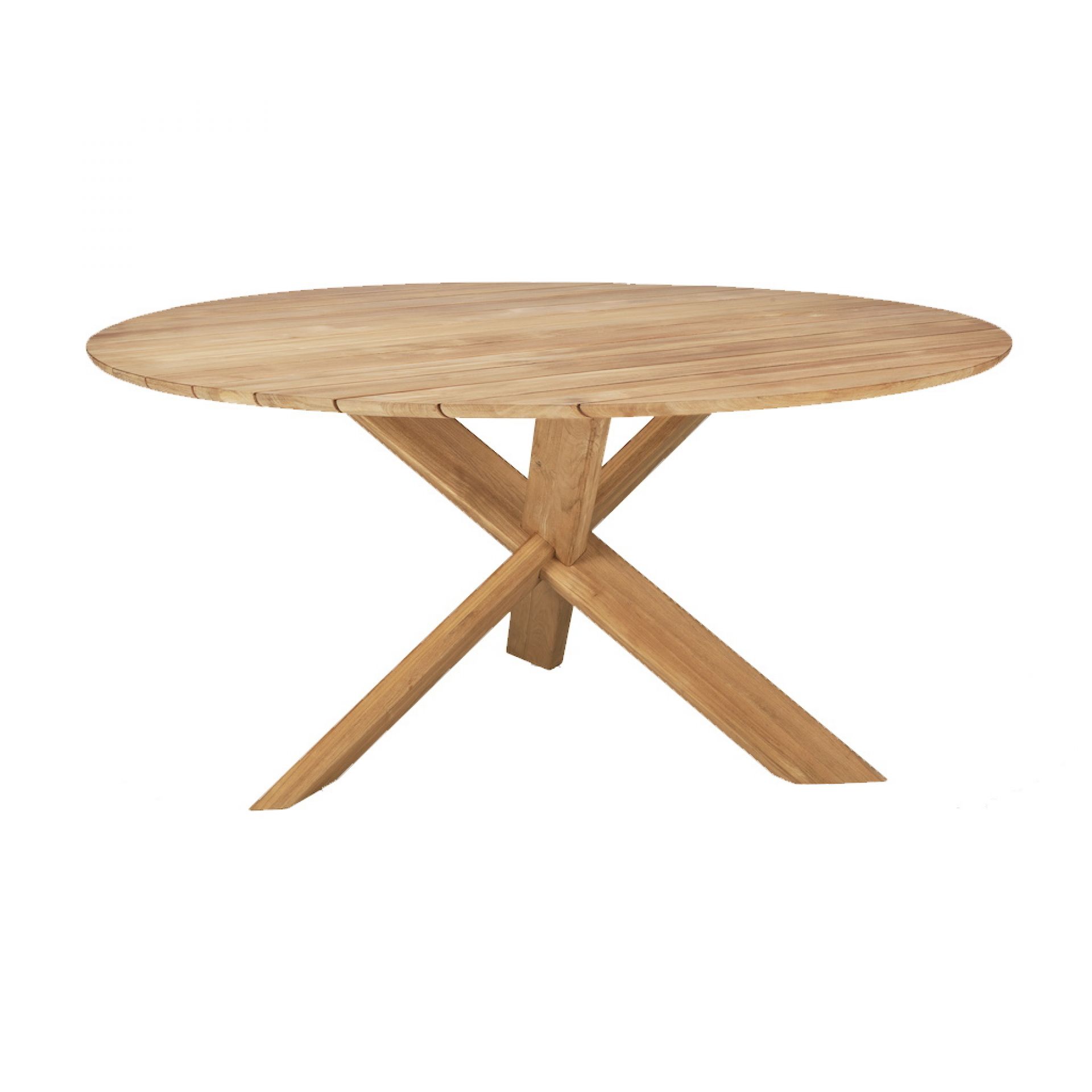 Circle Outdoor Dining Table Teak Ethnicraft