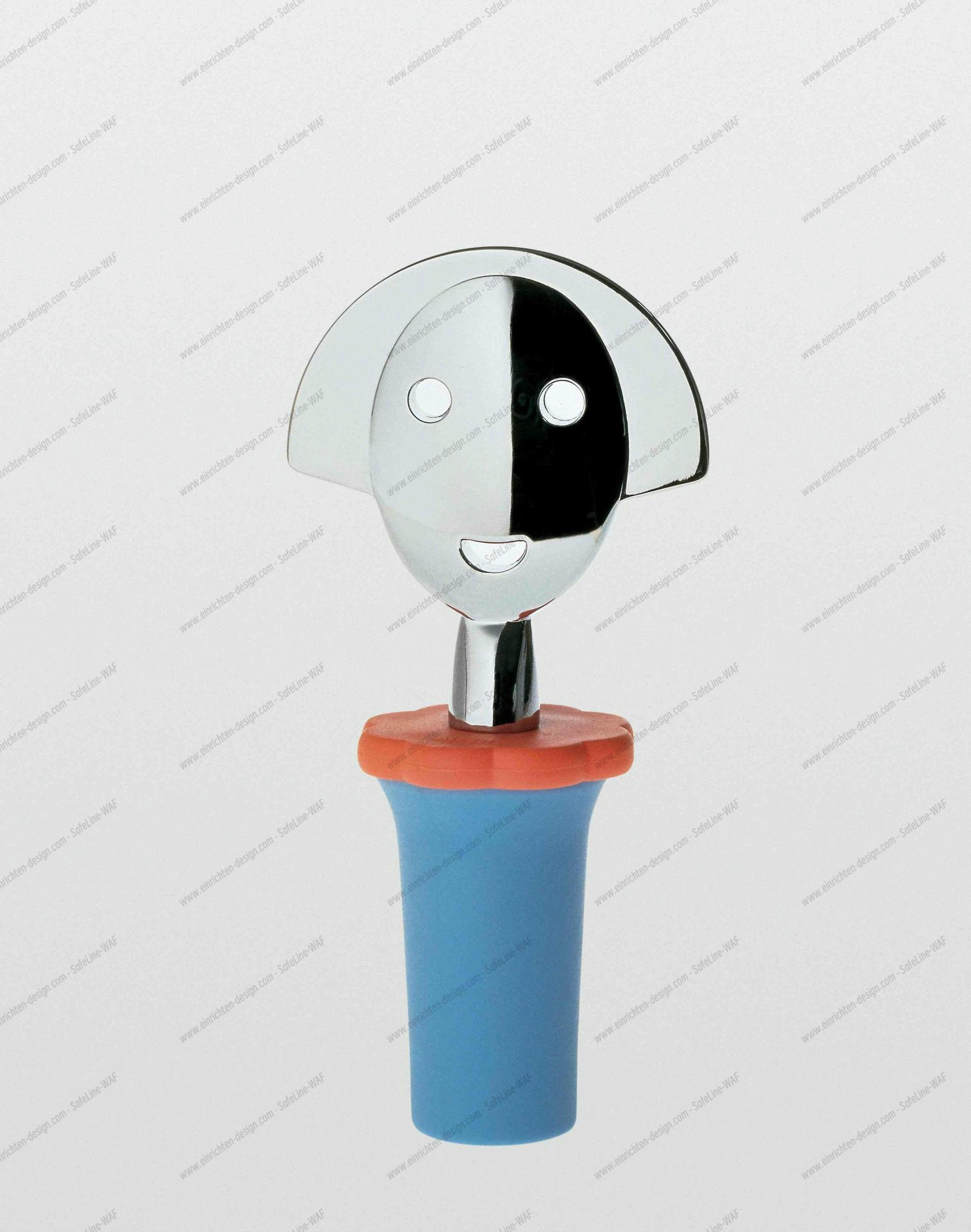 Anna Stop 2 AAM06 Bottle stopper Alessi Light blue