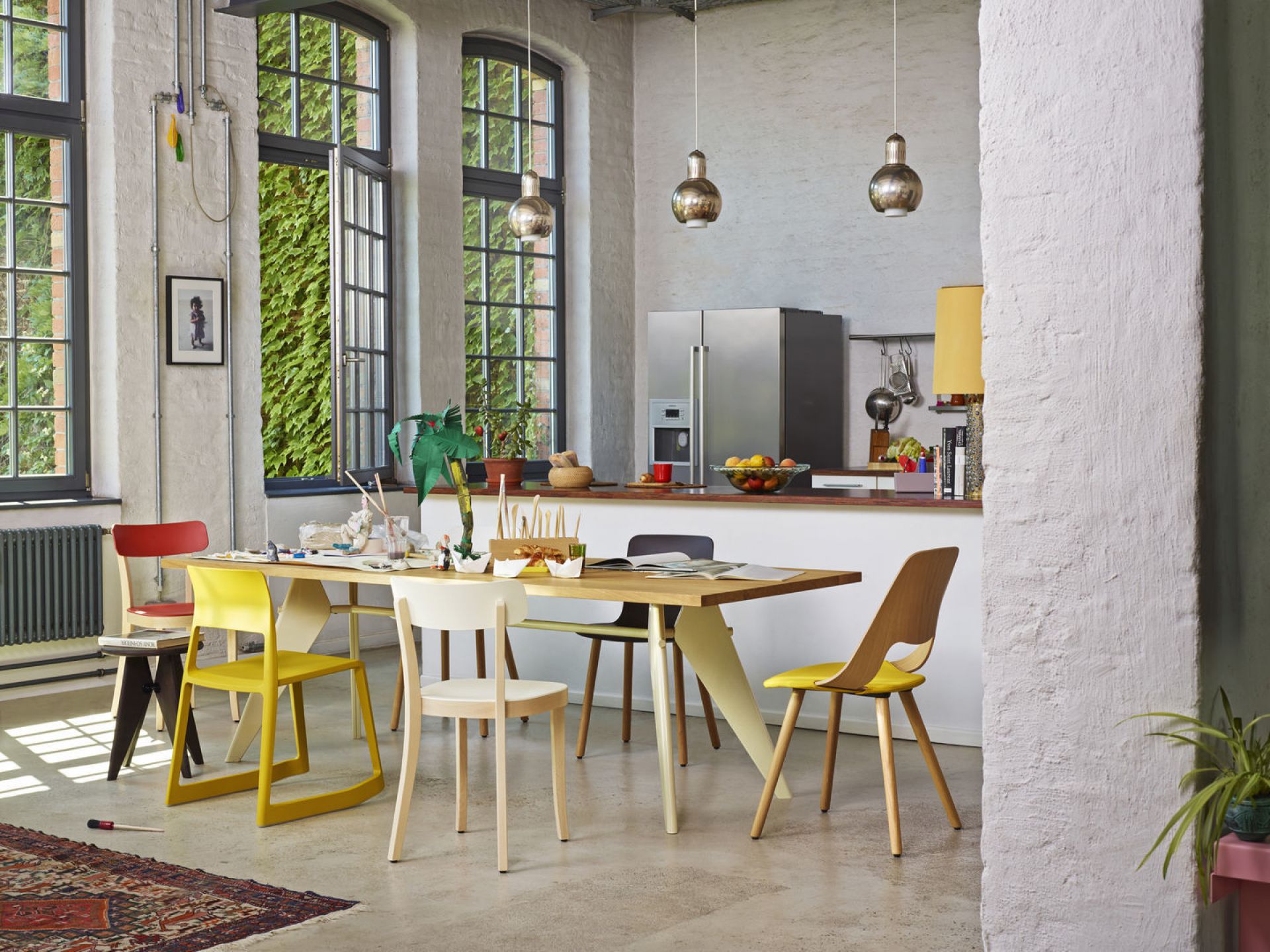 Tabouret Bois stool Vitra