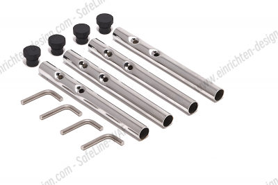 Extension rods set Steel for Eiermann Richard Lampert Short - Chrome