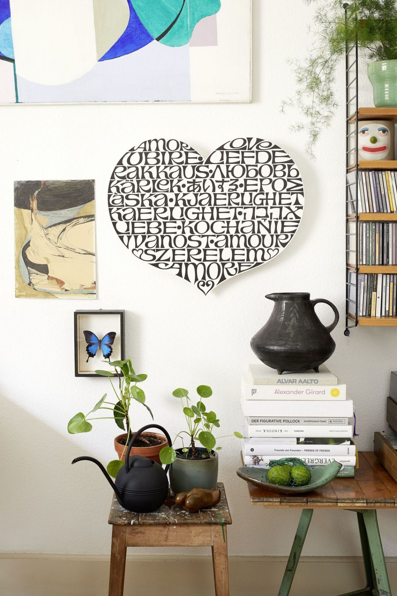Metal Wall Relief International Love Heart Wall Decoration Vitra