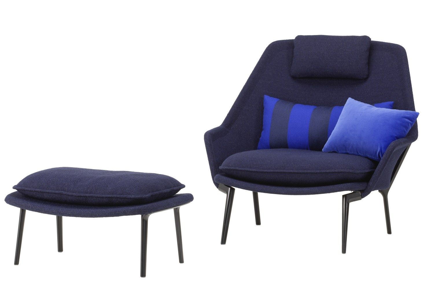 Slow Chair & Ottoman Armchair fabric Vitra 