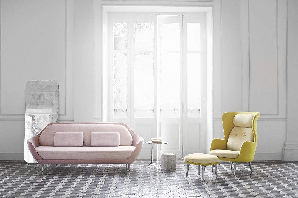 JH11 / JH12 Footstool for Ro Armchair Fritz Hansen